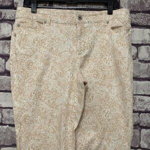 Chico's Platinum Denim Pants Size M/10